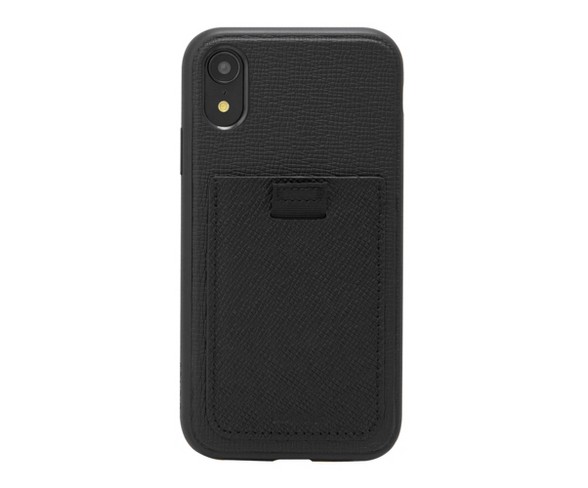 Bondir Apple iPhone XR Leather Wallet Case - Black