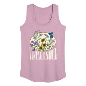 Women's - Instant Message - Vintage Soul Graphic Racerback Tank - 1 of 4