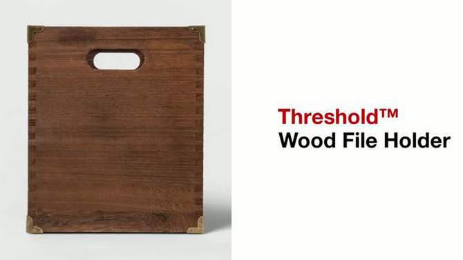 Wood File Holder Brown - Threshold&#8482;, 2 of 6, play video