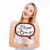 Big Dot of Happiness Flannel Fling Before the Ring - Buffalo Plaid Bachelorette Party Photo Booth Props Kit - 20 Count - 3 of 4