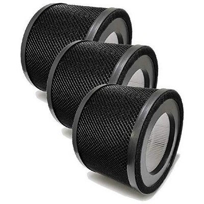 Nispira True HEPA Replacement Filter for Air Purifier, Compatible with Tao Tronics TT-AP001, 3 Packs