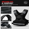 Attop Adjustable Weighted Vest 4-10lb/12-18lb/20-32lb Unisex with 6 Weights & Large Pocket for Home Workout Running Walking Strength Training, Black - 2 of 4