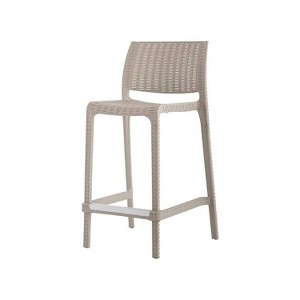 Lagoon Rue Resin Stackable Outdoor Counter Stool - 1 of 4