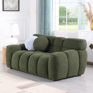 NicBex Couches for Living Room 65"Inch Marshmallow Sofa Boucle Sofa Couch 2 Seater Comfy Couch Modern Upholstered Tufted Cloud Couch - 1 of 4