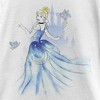 Girl's Cinderella Watercolor Dress T-Shirt - 2 of 4