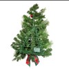 Kurt Adler 26-Inch Battery-Operated Pre-Lit Red And Green Wall Tree With Bow - 4 of 4