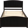 Streamdale Twin size Platform Bed with Trundle, Espresso - 2 of 4