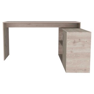 Chery Life Axis Modern L-Shaped Computer Desk with Open & Closed Storage - 1 of 4
