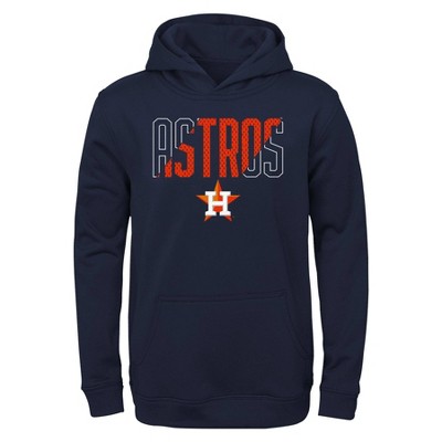 Mlb Houston Astros Boys Line Drive Poly Hooded Sweatshirt Target