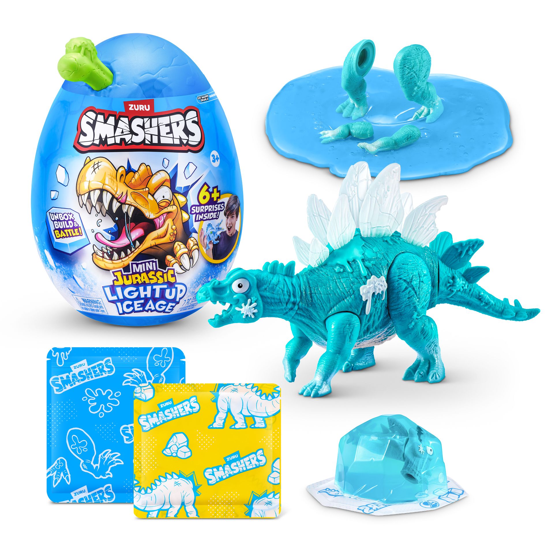 Smashers Mini Ice Age Blue Egg Animal Figure