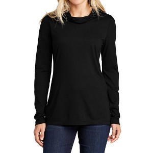Mafoose Ladies Soft and Color Locking PosiCharge Tri-Blend Moisture-Wicking Long Sleeve Hoodie - 1 of 4