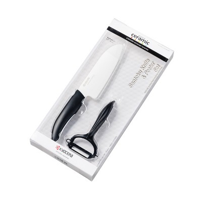 Kyocera Advanced Ceramics 5.5-inch Santoku Knife & Y Peeler Set