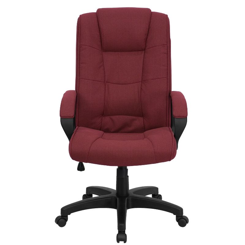 Flash Furniture High Back Multi-Line Stitch Upholstered Executive Swivel Office Chair with Arms, 4 of 6