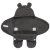 Hudson Baby Unisex Animal Faux Shearling Baby Outdoor Stroller Sack Wrap, Charcoal, One Size - 3 of 3