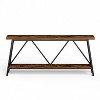 Ridstar 70.9 in. W Brown Console Tables with 2 Tier Storage Shelves - 2 of 4