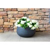 Rosemead Home & Garden, Inc. Concrete Outdoor Planter Pot Black 16"x16" - 2 of 4