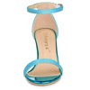 Allegra K Women's Glitter Ankle Strap Chunky Heels Sandals - 2 of 4