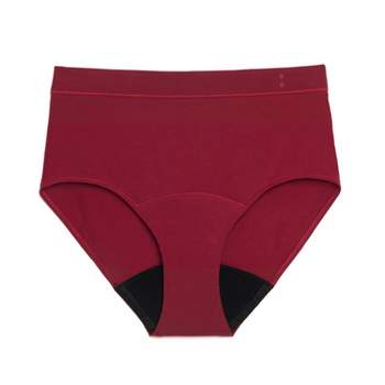 Thinx Women's Cotton All Day High-waist Underwear - Rhubarb Xs