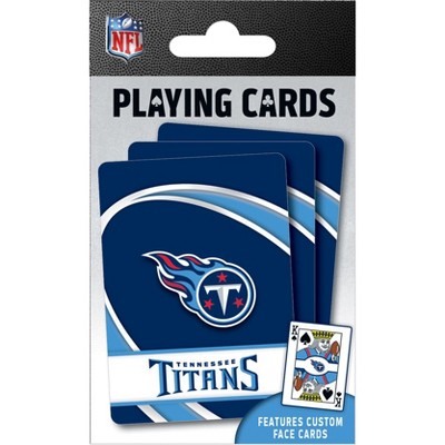 MasterPieces Officially Licensed NFL Tennessee Titans Playing Cards - 54 Card Deck for Adults