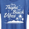 Women's - Instant Message - Thick Thighs Beach Vibes Short Sleeve Graphic T-Shirt - 2 of 4