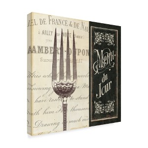 Trademark Fine Art -Pela Studio 'French Menu Ii' Canvas Art - 1 of 3