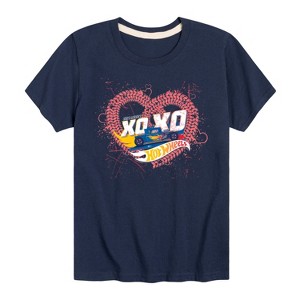 Boys' - Hot Wheels - XOXO Heart Short Sleeve Graphic T-Shirt - 1 of 4