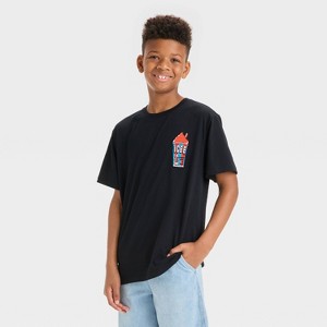 Boys' Icee Short Sleeve Graphic T-Shirt - Black - 1 of 4