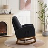 NicBex Rocking Chair Glider Rocking Chair with High Back and Side Pocket Modern Accent Chair Armchair Comfy Chair for Living Room, Bedroom - 3 of 4