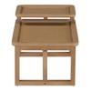 Ridstar 2 Piece Modern Rectangle Nesting Coffee Table Set For Living Room-Brown - 4 of 4