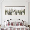 Gallery 57 19"x45" Christmas Tree Forest Hand Painted Floating Framed Canvas Wall Art Print - 3 of 4