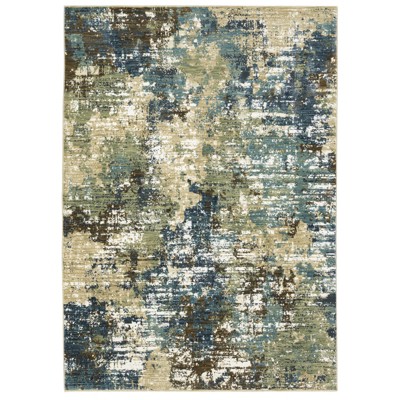 Oriental Weavers Reed RE06A Blue/ Green Indoor Area Rug - 6'7" x 9'6"