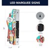 American Art Decor Metal LED Bar Spirits and Live Music Nightly Marquee Sign: Vintage Style, Dual-Sided, Battery Operated - 4 of 4