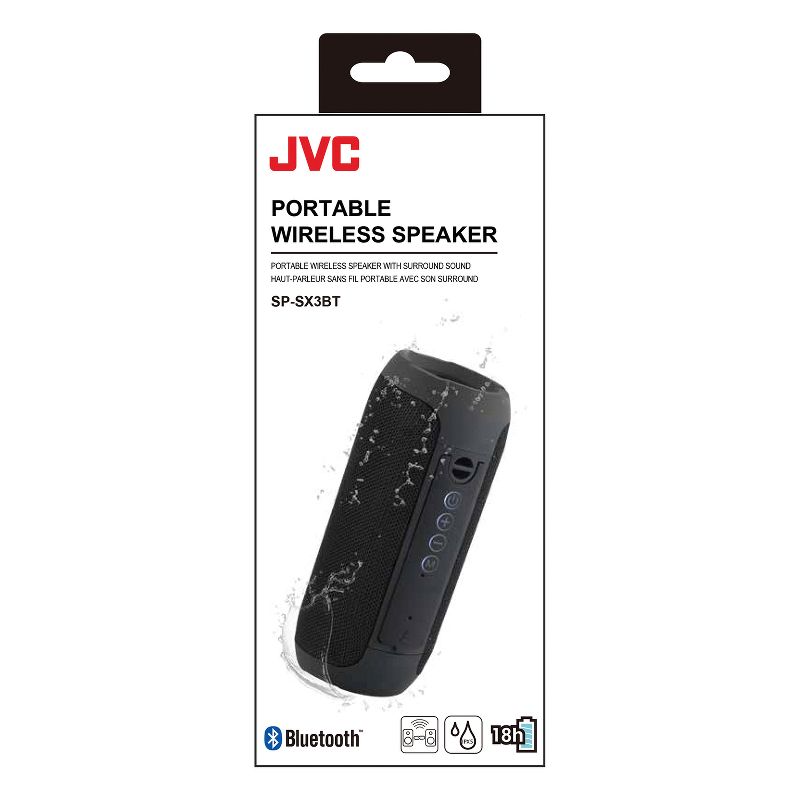 JVC® True Wireless Stereo Portable Bluetooth® Speaker, Black, SPS-X3BT, 4 of 6