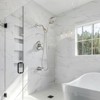 Cobbe Single Handle Wall Mount Bathroom Shower Set with 10 Settings Handheld Shower and Tub Spout Brushed Nickel with Valve and 59-Inch Hose - 2 of 4