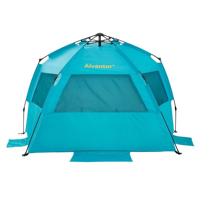 Alvantor Outdoor Automatic Pop-Up Sun Shade Canopy 3 People Beach Shelter Tent Turquoise, 5 of 12