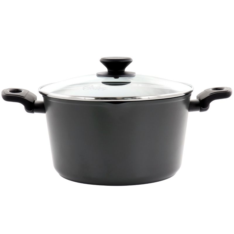 Oster Kingsway 5.5 Quart Aluminum Nonstick Dutch Oven in Black With Lid, 1 of 7