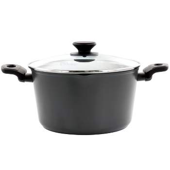 Oster Kingsway 5.5 Quart Aluminum Nonstick Dutch Oven in Black With Lid