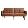 Double Sofa Bed, 3-Position Adjustable Recliner Sofa,Off-The-Floor Design for Easy Cleaning,Modern Folding Sofa for Living Room, Apartment, Office - 2 of 4
