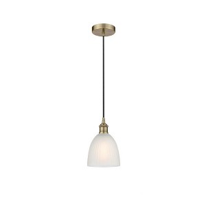 Castile - 1 Light Cord Hung Mini Pendant In Industrial Style-9.75 Inches Tall and 6 Inches Wide - 1 of 1