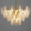 Siljoy Modern Gold Crystal Chandelier, 24-inch Glass Kitchen Island Lights, 10 Lights Dining Room Hanging Pendant Light Fixture D 23.62" x H 19.68" - 2 of 4