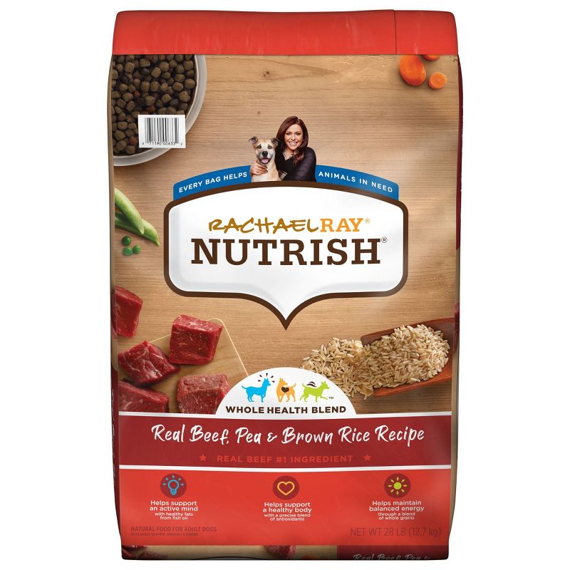 Rachael Ray Nutrish Real Beef, Pea & Brown Rice Recipe Adult Super Premium Dry Dog Food, 1 of 11