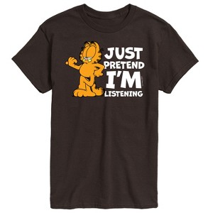 Men's - Garfield - Pretend I'm Listening Short Sleeve Graphic T-Shirt - 1 of 4