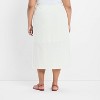Women's Mid-Rise Linen Midi Wrap Skirt - Future Collective - 2 of 3