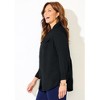 Catherines Women's Plus Size Petite Modern Camp Shirt - 4 of 4