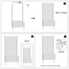 71" Raised Garden Bed PVC Fence Privacy Screen - 4 of 4