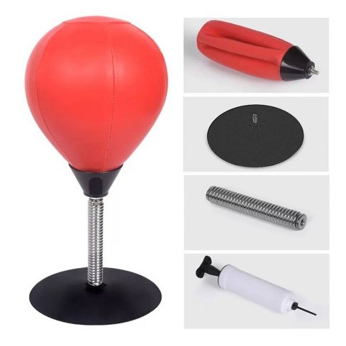 Desktop Punching Bag Stress Reliever Ball Suction Cup Stand Boxing Speed Desk US 