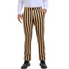 INSPIRE CHIC Men's Business Straight Leg Contrasting Colors Striped Trousers - 2 of 4