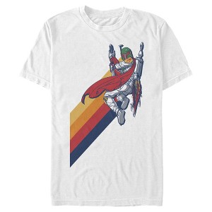 Men's Star Wars Boba Fett Retro Stripes T-Shirt - 1 of 4