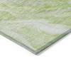 Green And Ivory Abstract Washable Indoor Outdoor Area Rug - 4 of 4