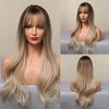 Jessie's Wig 26 Inch Long Wavy Synthetic Wigs Blonde With Dark Roots 1 Pc/Pack - 3 of 4